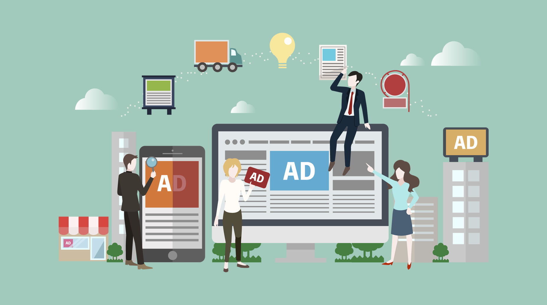 株式会社ビズパ メインビジュアルイラスト